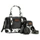 thumbnail image 4 of Juego de bolsos médicos Wrangler para mujer con asa en la parte superior, bandolera tipo vagabundo, bandolera, bolso bandolera con piel granulada de caballo loco para mujer WG48S-S51101CBK, 4 of 6