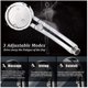 thumbnail image 2 of Cabezal de ducha universal de 3 modos con accesorios de primera calidad Sistema de ducha plateado, 2 of 4
