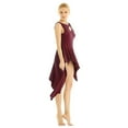 thumbnail image 3 of Alvivi Women Lyrical Dance Dress High Low Dancing Leotard Skirt Dancewear XS-XL, 3 of 7