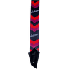 Jackson® Guitar Strap with Double V Pattern, Black/Red MODEL # 2993258002