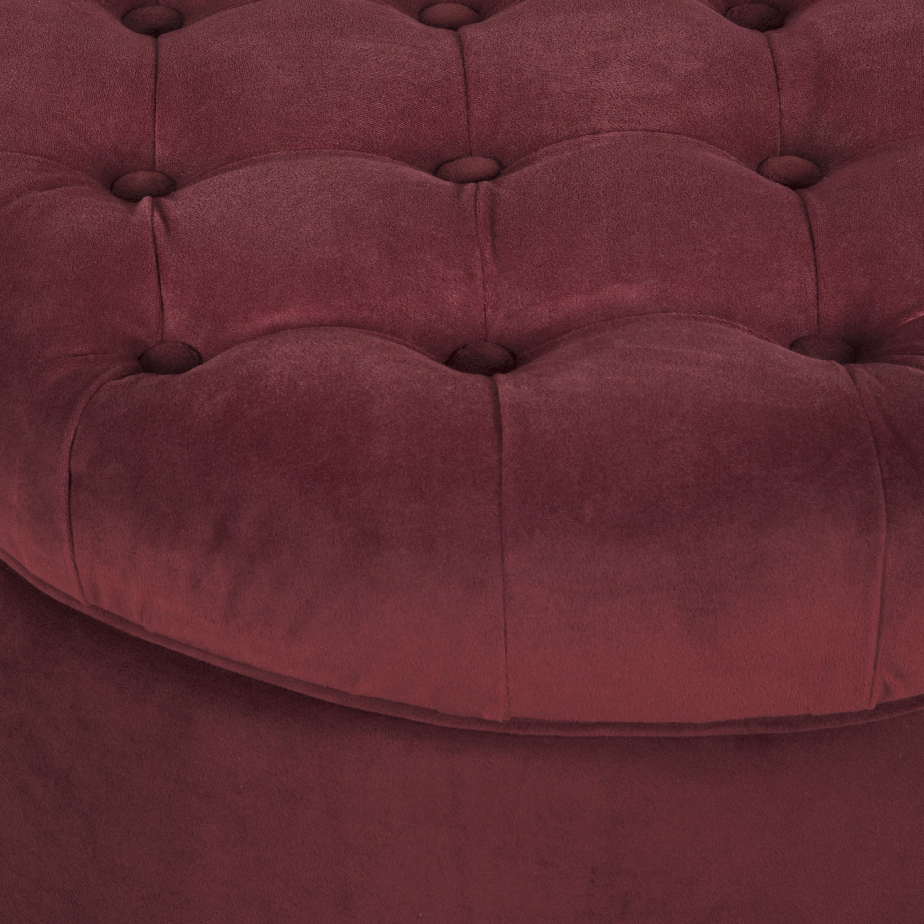 HomePop Large Tufted Round Storage Ottoman, Multiple Colors