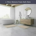 thumbnail image 2 of Somerset Home 2-Piece Memory Foam Striped Bath Mat Set, 2 of 7
