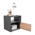 thumbnail image 4 of Mesa de Noche Galanto Plata Oscuro y Miel Virtual Muebles, 4 of 8