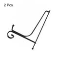 thumbnail image 3 of Unique Bargains 2Pack 8 Inch Plate Stands for Display Iron Folding Easel Plate Holders, Black, 3 of 5