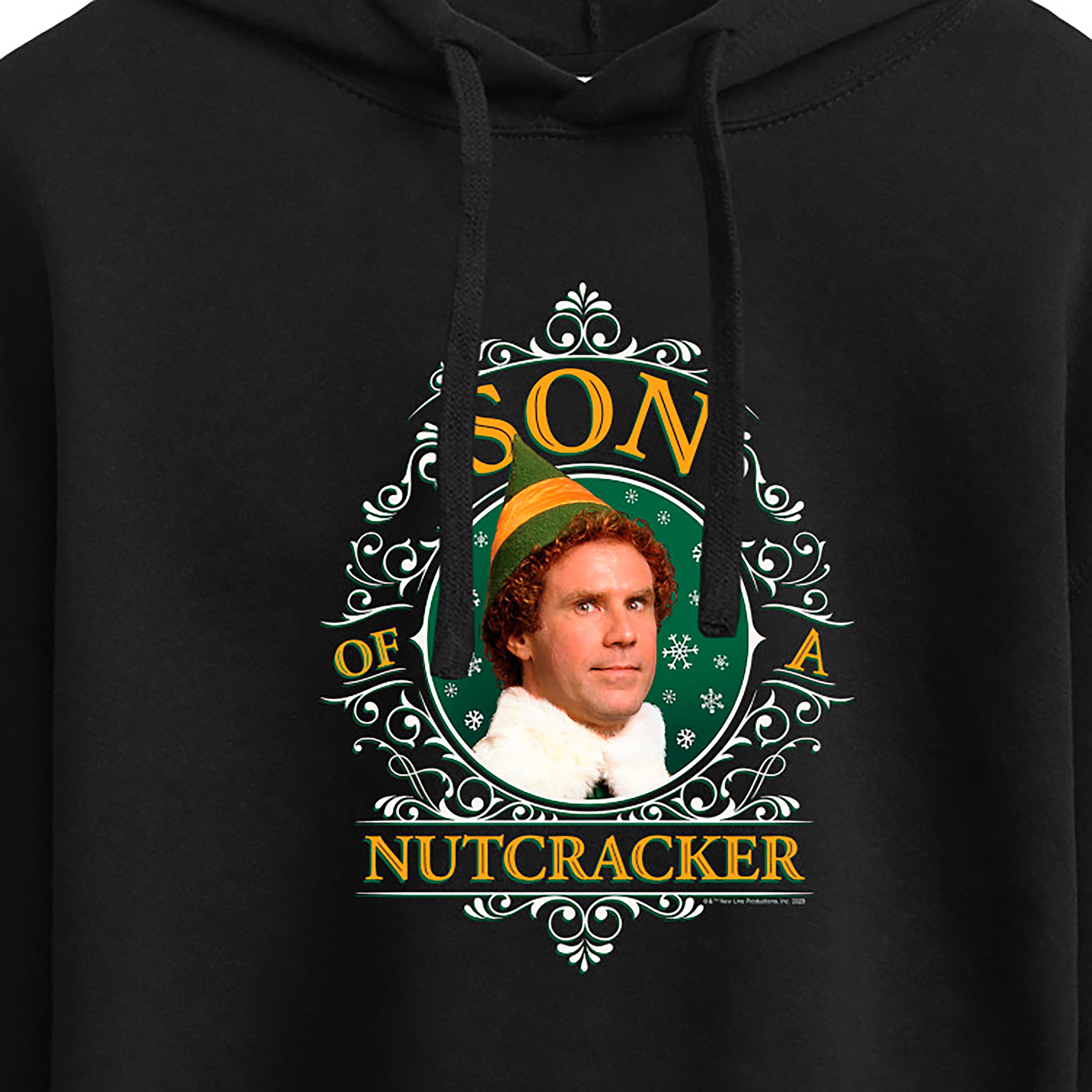 ELF - Christmas Son Of A Nutcracker - Juniors Cropped Pullover Hoodie