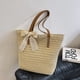thumbnail image 2 of Bolso tejido de gran capacidad para mujer, nuevo bolso de paja 2025, bolso de hombro para playa, bolso de mano para ir al trabajo, 2 of 5
