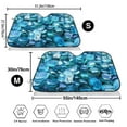 thumbnail image 3 of Picia Blue Kyanite Curved Windshield Sunshade Accordion Folding Style Auto Shade for Car Truck SUV Van Blocks UV Ray Sun Visor Protector -, 3 of 7