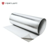 FORTLUFT Aluminum Heat Shield Barrier Ceramic Fiber Adhesive Backing 1/2''(12.7mm) x 12.00''(305mm) x 23.00''(584mm)