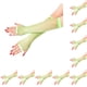 thumbnail image 3 of Guantes de red de malla Qarigey mitones sin dedos largos decorativos unisex Verde 10Conjunto, 3 of 6