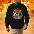 thumbnail image 2 of Afdoent Sweatshirts For Men Thanksgiving Turkey Fall Plus Size Pullovers Fashion Sweatshirts Holiday Logo Print Clothing Tops Retro Streetwear, 2 of 4