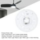 thumbnail image 4 of Kit De Modernización De Reemplazo De Luz Del Ventilador De Techo LED 36W 8.66 Pulgadas, Panel Magnético De Color Incomitable Con Función De Memoria De 3CCT, 3000K 4200K 6500K, 4 of 7