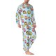 thumbnail image 2 of Balery Cute Cartoon Owls 3 Pijama para Hombre de Dos Piezas con Manga Larga, Conjunto de Dormir y Descanso Suave con Bolsillos-X-Large, 2 of 7