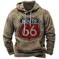 thumbnail image 3 of Sudadera con capucha vintage Route 66 con estampado 3D, sudaderas con capucha de moda para hombres y mujeres, sudaderas, abrigos para niños, sudaderas para mujeres, ropa para hombres, chándales, 3 of 4