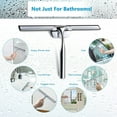 thumbnail image 3 of Shower Glass Squeegee, Slipless Handle Shower Squeegee Cleaning Tool Multi Purpose  for Kitchen Room Squeegee,Squeegee with Suction Cup Hook,Squeegee with Self Adhesive, 3 of 7