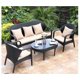 thumbnail image 4 of Outdoor sofa woven rattan table and chair combination rattan sofa My Lux Decor Round, 4 of 13