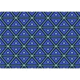 thumbnail image 1 of Ahgly Company Indoor Rectangle Patterned Silk Blue Area Rugs, 5' x 8', 1 of 6