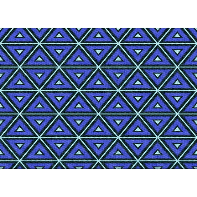 Ahgly Tapis Rectangulaire Lavable en Machine Intérieur Transitionnel Soie Bleue, 2 Pieds x 4 Pieds