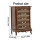 thumbnail image 3 of Miniature Cabinet Model Furniture Chest of Drawers with Classified Storage Functional Drawers for 1/12 Dollhouses Decors, 3 of 4