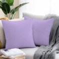 thumbnail image 2 of Violet Purple Throw Pillow Covers 20x20 Inch Set of 2, Farmhouse Solid Purple Color Modern Art Waterproof Outdoor Pillow Covers, Decorative Cushion Pillowcases for Couch, Sofa, Bed, Garden, Patio, 2 of 9