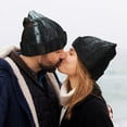 thumbnail image 5 of Lsque Gloomy Mansion Forest Scene Pattern Knitted Beanie, Unisex Winter Hat, Knit Hat Winter Beanies Thick Fisherman Beanies Cuffed Plain Skull Caps, 5 of 6