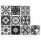thumbnail image 3 of Azulejo de pared Vinilo Flor Etiqueta de la pared Mural Calcomanía para azulejos Etiqueta autoadhesiva impermeable para azulejos, MZ-2-111, Grande Eigraketly HA002473-130, 3 of 6