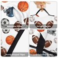 thumbnail image 6 of Football and Basketball White Pattern Teens Toddler Nap Mat with Pillow, Sleeping Mat Bag for Preschool Daycare 60"x20", 6 of 6
