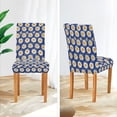 thumbnail image 3 of Yayeee 2 Pack Dining Chair Covers Stretch Parson Chairs Slipcovers Seat Protector, Elegant Daisy Pattern, 3 of 6