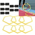 thumbnail image 1 of Training Circle, High Strength 6PCS  Agile Circle, Bright Color For Tennis Sports Football Equipment Basketball Baseball Football, 1 of 8