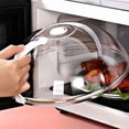 thumbnail image 5 of Microwave Splatter Cover for Food Large Microwave Plate Food Cover With Easy Grip Handle Anti-Splatter Lid With Enlarge Perforated Steam Vents,10.2 Inch,BPA Free & Dishwasher Safe, 5 of 9