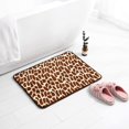 thumbnail image 2 of Memory Foam Bath Mat, 2 Pieces Leopard Print Bathroom Rugs Absorbent Bath Shower Mat for Bathroom Kitchen, Non Slip & Super Soft, 2 of 7
