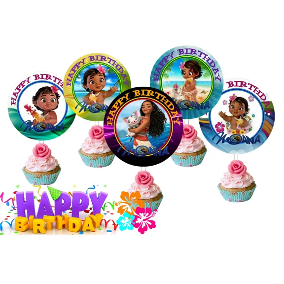 12 Cupcake Toppers For Birthday Party B07Jgw719T