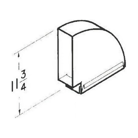 Horizontal Elbow Transition, 3-1/4" x 10" Round