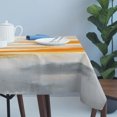 thumbnail image 4 of Burnt Orange Grey Ombre Table Cloth Waterproof Tablecloths, Abstract Art Oil Painting Modern Tablecloth Dining Table Cover for Kitchen Party Tabletop Outdoor, Rectangle Tablecloth 60x120 Inch, 4 of 9