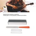 thumbnail image 4 of Stainless Steel Guitar File Leveling Tool, Guitar Repair Kit, Includes Fretboard Protector, Guitar Fretboard File, Fretboard Leveling Sanding Leveler Beam, 4 of 9