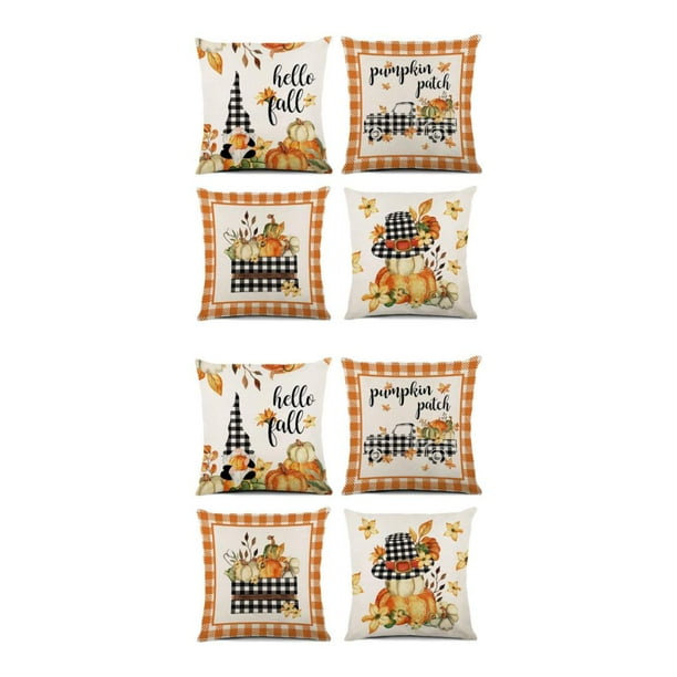 Ounissouiy Funda de almohada y duradera de 4 piezas para una cómoda funda de almohada decorativa para Halloween en casa Halloween-15 Halloween-15 2Conjunto