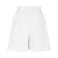 thumbnail image 4 of MAIHAN Women's Solid Color Loose Fit Yoga Shorts Drawstring Casual Sports Shorts Plus Size Stretch Running Training Bottoms for Summer Lounge Wear(White,XL), 4 of 7