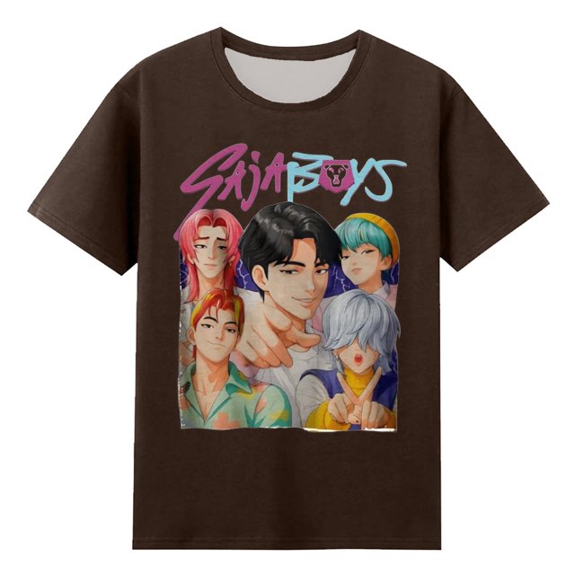 2025 Movie Kpop Demon Hunters Tiger T-Shirt, Derpy the Tiger And Bird Demon Hunter Tiger Tee, Demon Hunter Merch, Hunters Tiger Fan#Brown 4XL
