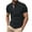 A_ Dark Blue, variant on YLSDY Men's Button Collared Shirts Casual Regular Fit Short Sleeve Pique Button Collared T-Shirts Classic Striped Collarless Button Up Golf Tennis Shirts Navy XXXL