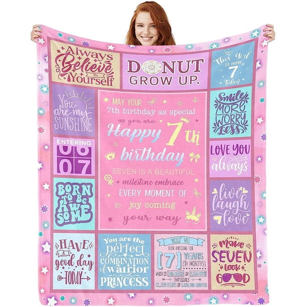 LHSHID 16th Birthday Gifts for Girls Blanket Flannel Soft and Comfortable Anti static Bed Sofa Blanket 60x80in