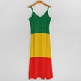thumbnail image 5 of Ethiopian Flag Sleeveless Dress Loose Women's Dress Dresses Luxury Evening Dresses, 5 of 9