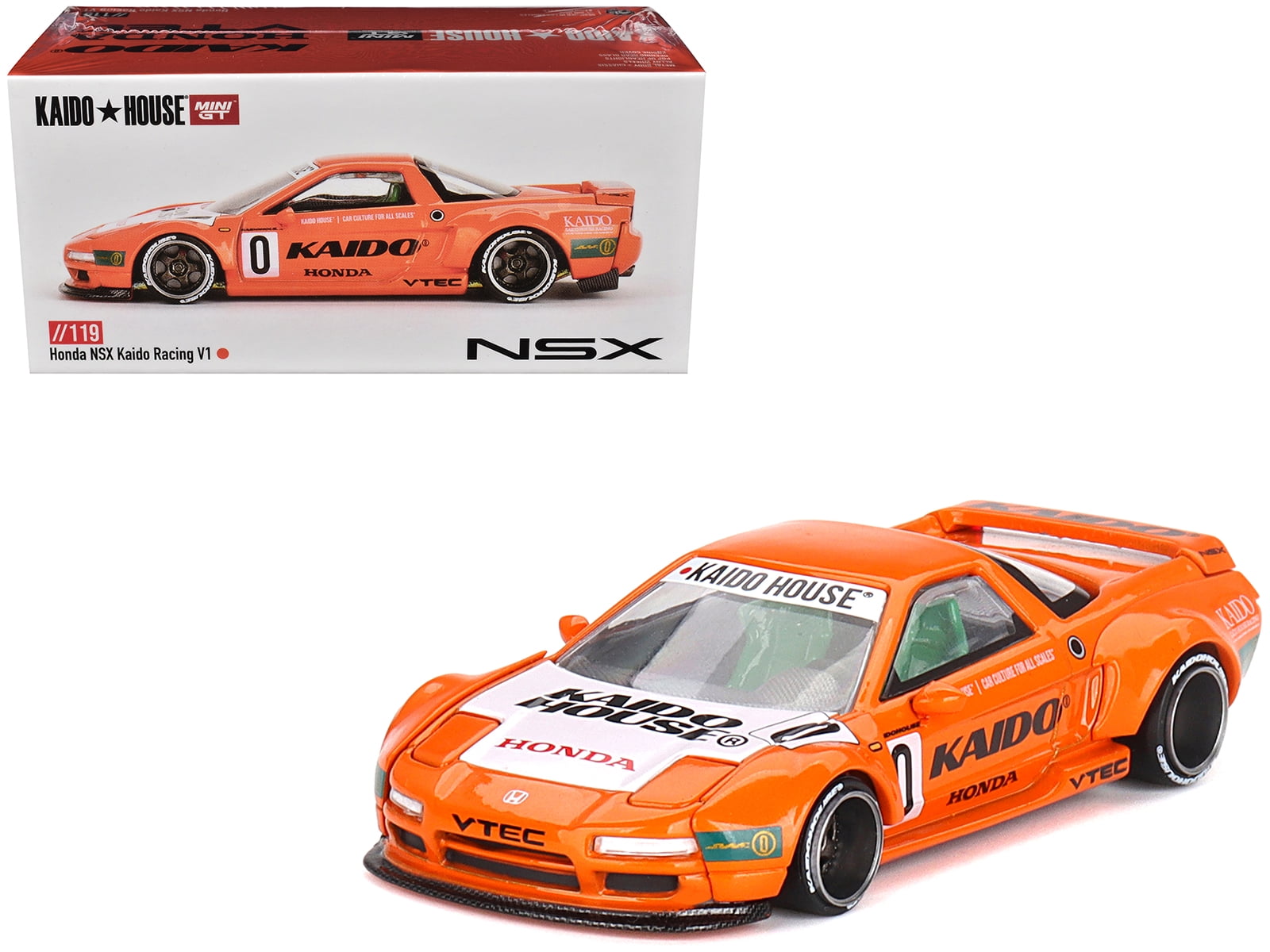 Kaido House x Mini GT Honda NSX Kaido Works V1 - Yellow
