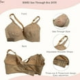 thumbnail image 6 of BIMEI See Through Bra Underwired Silicone Breast Forms Pocket Bra Mastectomy Fake Prosthesis,Beige,38 for ABCD, 6 of 7