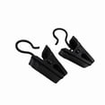 thumbnail image 4 of Curtain Rod Hooks With Clips Drapery Eletroplating Iron Rings With Hooks Home Decoration Black 100Pack, 4 of 4