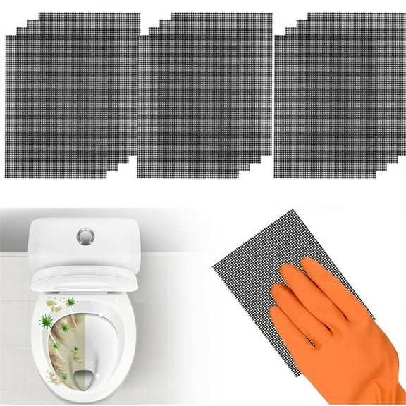 Tutuviw 12Pcs Flexible Scrubbing Screen for Stain Calcium Deposits Scrubber Flexible Scouring Mesh Pad Abrasive Grit Cleaning Screen for Remove Carbon Rust Scale( 11.02*4.52 inch)