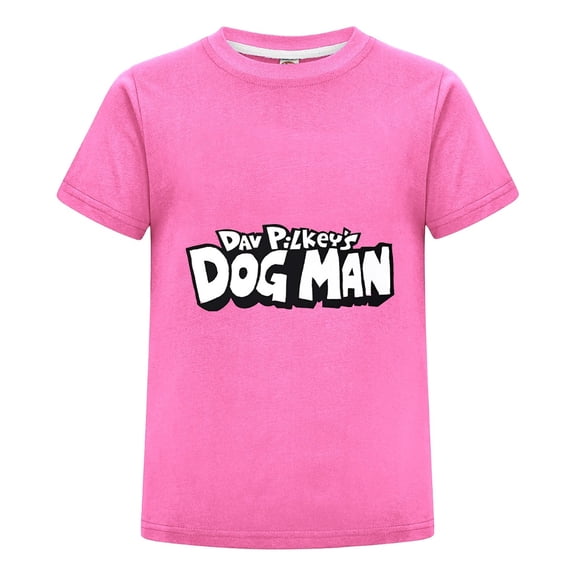 Dog Man Kids T-Shirt – Soft Graphic Tee Cartoon Top for Boys and Girls Who Love Comic Characters