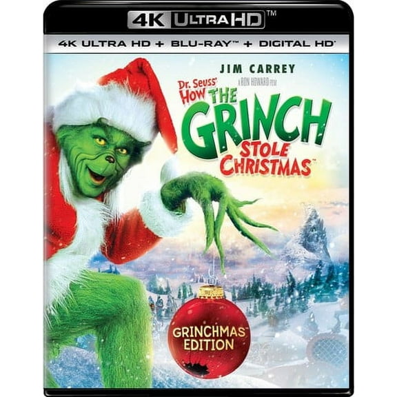 Dr. Seuss' How The Grinch Stole Christmas (Grinchmas Edition) (4K Ultra HD   Blu-ray   Digital HD)