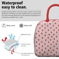 thumbnail image 3 of Lunch Bag Lunch Box for Women Reusable Insulated Lunch Bags,Water-Resistant Strawberry Pattern Cooler Lunch Tote Bag, Large Capacity for Work Travel Picnic, 3 of 6