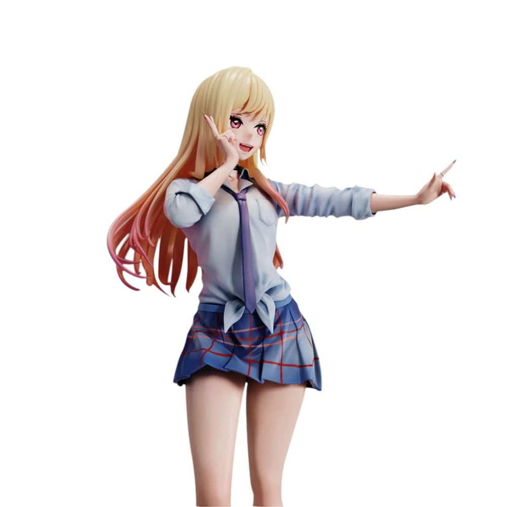 Dupurit Latest OtakuGentleman Japanese Anime My Dress-Up Darling Kitagawa Marin Action Figure Wonderful Works School Uniform Version Exquisite Boxed10.8in