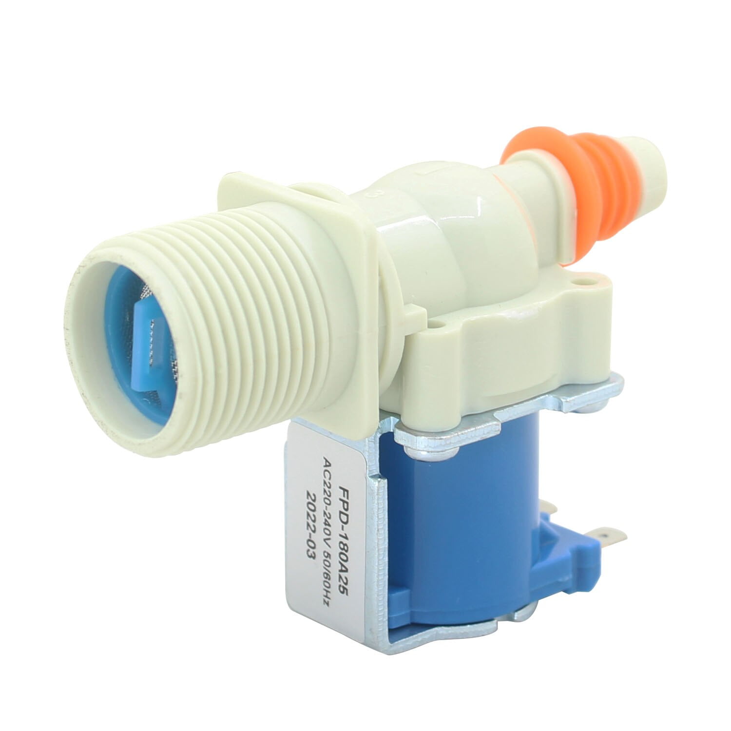 Universal washing machine water inlet valve for controlling water