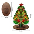 thumbnail image 4 of 1 Set DIY Faux  Painting Christmas Tree Ornament Special-Shaped Home Desk Table Decor Christmas Faux  Craft Kit Colorful Christmas Tree  Painting Decor, 4 of 11